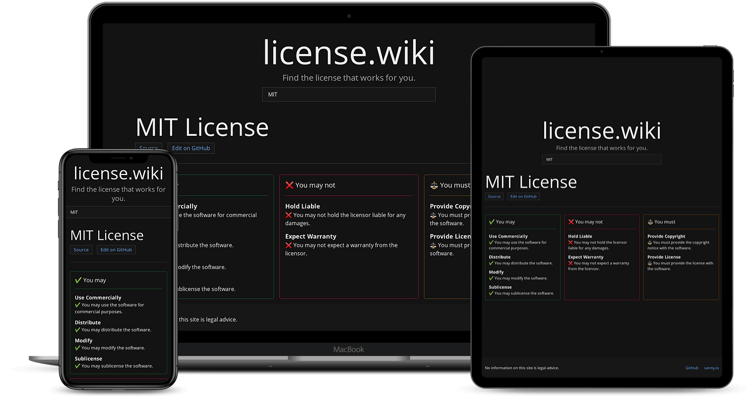 Preview of license.wiki
